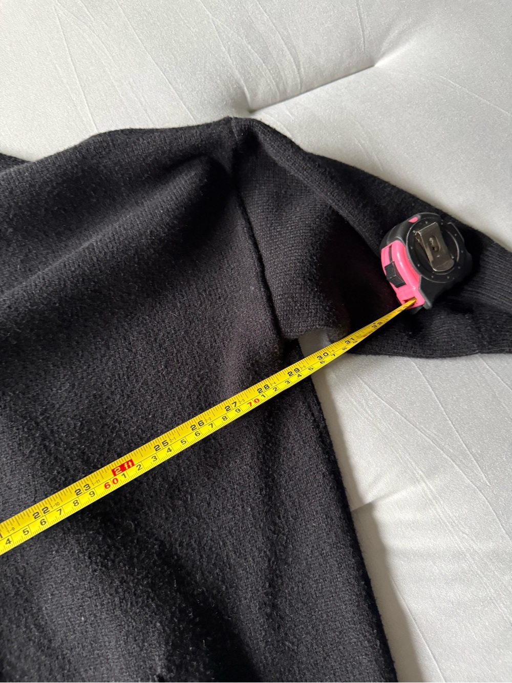 Dressed in LALA Black cardigan with Tiger oversized drapey - Picture 5 of 8